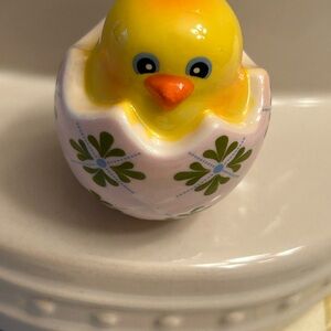 Nora Fleming Yellow Chick A410 in Decorative Egg Figurine NWT